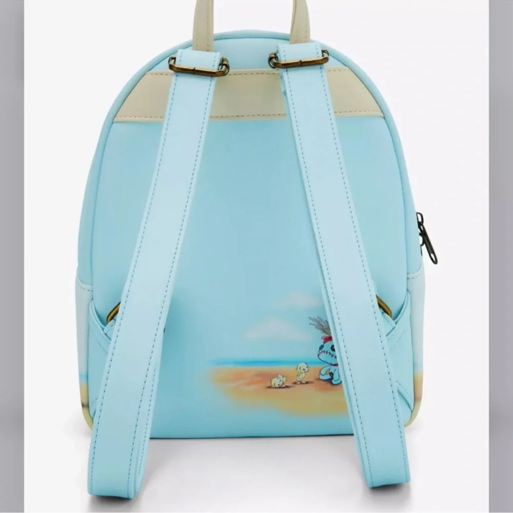 Loungefly Disney Stitch & Angel Beach Date Mini Backpack& Wallet Set